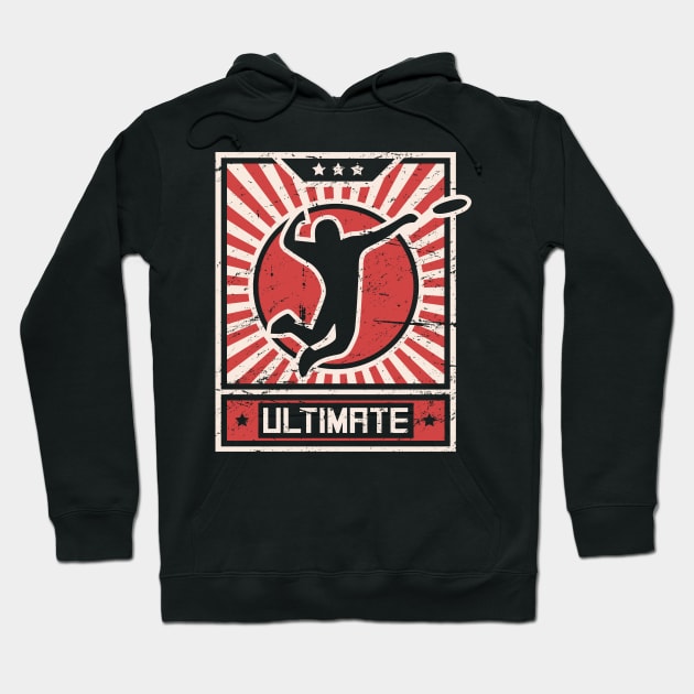 ULTIMATE Frisbee | Propaganda Poster Hoodie by MeatMan